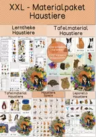 Vorschau - Arbeitsblätter - XXL- Materialpaket - Haustiere - Deckblatt