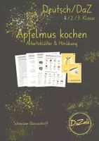 Vorschau - Unterrichtsreihen - Materialpaket Apfelmus kochen & Hörübung - Deckblatt