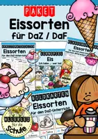 Vorschau - Arbeitsblätter - Eissorten | DaZ/DaF Wortschatz Sommer – Materialpaket - Deckblatt