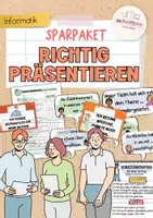 Vorschau - Arbeitsblätter - Materialpaket: richtig präsentieren | Referat | Vortrag | PowerPoint Präsentation - Deckblatt