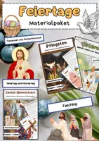 Vorschau - Arbeitsblätter - Feiertage Materialpaket: Religion & Feste - Deckblatt