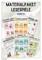 Vorschau - Spiele - Materialpaket Lesespiele - Deckblatt