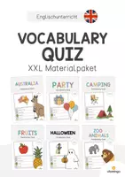 Vorschau - Mal- und Bastelvorlagen - VOCABULARY QUIZ: XXL Paket für den Englischunterricht - Deckblatt