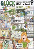 Vorschau - Mal- und Bastelvorlagen - Glücksunterricht 🍀 Schulfach Glück - wachsendes XL Paket - Deckblatt