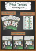 Vorschau - Arbeitsblätter - Past Tense Grammatik Materialpaket - Deckblatt
