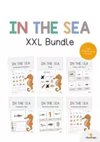 Vista previa - Manualidades / Dibujos para colorear - IN THE SEA: Paquete XXL de materiales para la clase de inglés (En el mar) - Portada