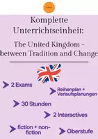 Vorschau - Arbeitsblätter - Unterrichtseinheit: The United Kingdom - Between Tradition and Change - Deckblatt