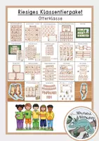 Vorschau - Mal- und Bastelvorlagen - Riesiges Materialpaket - Otterklasse (18 Materialien) - Deckblatt