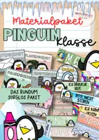 Vorschau - Arbeitsblätter - Pinguinklasse | XL Sparpaket für Klassenzimmerdeko & Classroom Management - Deckblatt