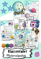 Vorschau - Arbeitsblätter - Materialpaket Klassenfahrten (Tagebuch, Gemeinschaftsspiele, Gesprächsanlässe) - Deckblatt