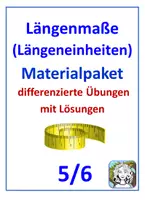 Vorschau - Arbeitsblätter - Materialpaket (Längeneinheiten) - Deckblatt