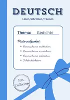 Vorschau - Arbeitsblätter - Materialpaket - Verschiedene Arbeitsblätter mit Übungen zu verschiedenen Reimschemata - Deckblatt