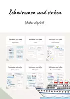 Vorschau - Arbeitsblätter - Schwimmen und sinken - Materialpaket (Klasse 3,4) - Deckblatt