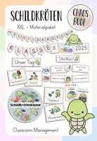 Vorschau - Stationenlernen - Schildkröten-Klasse Classroom Management - Materialpaket (1./2./3./4. Klasse) - Deckblatt