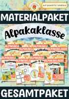 Vorschau - Mal- und Bastelvorlagen - Materialpaket - Alpakaklasse / Lamaklasse (Gesamtpaket) - Deckblatt