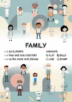 Vorschau - selbst erstellte Cliparts/Grafiken - Familie (BUNDLE) - ClipArt Paket - Deckblatt
