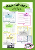 Vorschau - Arbeitsblätter - Materialpaket Arbeitsblätter zu rationalen Zahlen - Deckblatt