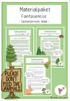 Vorschau - Arbeitsblätter - Materialpaket Fantasiereise zum Themengebiet Wald - Sachunterricht - Deckblatt
