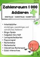 Vorschau - Spiele - Addieren im ZR 1000 – Klasse 3 - Deckblatt