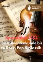Vorschau - Unterrichtsreihen - Musikunterricht XXL – Vom Instrumentenkunde bis zu Rock, Pop & Klassik (18 Materialien für Klasse 2–10) - Deckblatt
