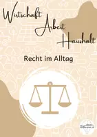 Vorschau - Arbeitsblätter - Materialpaket: Recht im Alltag (WAH) - Deckblatt