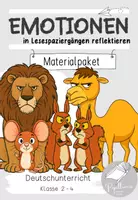 Vorschau - Arbeitsblätter - Materialpaket "Emotionen in Lesespaziergängen" - Deckblatt