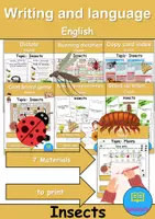 Vorschau - Unterrichtsreihen - Materialpaket - Schreiben und Sprache / Writing and language - Insects - Englisch - Deckblatt