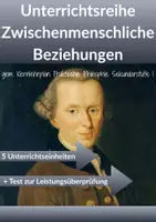 Vorschau - Arbeitsblätter - Individuum und Gesellschaft - Inhaltsfeld Zwischenmenschliche Beziehungen gem. Kernlehrplan - Deckblatt