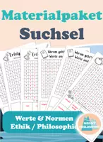 Vorschau - Arbeitsblätter - Suchsel Werte und Normen / Philosophie / Ethik - Deckblatt