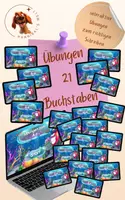 Vorschau - Arbeitsblätter - Materialpaket 21 interaktive Geniallys mit Übungen zum Lesen und Schreiben - Deckblatt