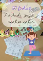 Vista previa - Juegos / Gamificación - PACK Yoga y sentimientos para colorear - Portada