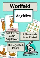 Vorschau - Poster - MATERIALPAKET: Adjektive - Wortfelder & Gegenteile - Deckblatt