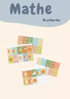 Vorschau - Fördermaterial/Inklusion - Materialpaket - Bruchkarten Rechteck und Kreisform - Deckblatt