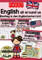Vorschau - Unterrichtsreihen - Materialpaket: English all around us - Einstieg in den Englischunterricht mit Anglizismen - Deckblatt