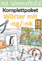 Vorschau - Unterrichtsreihen - Komplettpaket - Wörter mit -ng / -nk / Laut -ng / -nk - mit Wimmelbild, Lernwerkstatt & Lesespiel - Deckblatt