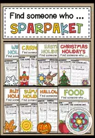 Vorschau - Arbeitsblätter - FIND SOMEONE WHO - Sparpaket (wachsendes Paket) - Deckblatt
