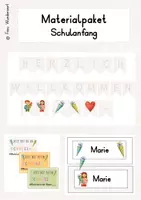 Vorschau - Audio-Dateien - Materialpaket Schulanfang - Deckblatt