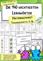 Vorschau - Arbeitsblätter - All-in-One: Lernwörtertraining für LRS & Deutschunterricht - 16 Fördermodule - Deckblatt