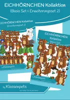 Vorschau - selbst erstellte Cliparts/Grafiken - Eichhörnchen Clipart Kollektion (Basis und Erweiterung 2) - Deckblatt