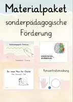 Vorschau - Spiele - Materialpaket sonderpädagogische Förderung Konzentration und Wahrnehmung - Deckblatt