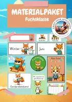Vorschau - Arbeitsblätter - Fuchsklasse Starterpaket – Klassendienste, Kalender, Namensschilder & mehr - Deckblatt