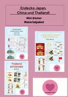 Vorschau - Arbeitsblätter - Materialpaket - China, Japan und Thailand entdecken! Mini Bücher - Deckblatt