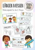 Vorschau - Arbeitsblätter - Längen messen - Materialpaket für die 2. Klasse - Deckblatt