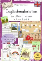 Vorschau - Spiele - XXL-Materialpaket - Alle meine Englischmaterialien für die Grundschule - Deckblatt