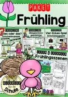 Vorschau - Arbeitsblätter - Materialpaket FRÜHLING für die Grundschule - Deckblatt