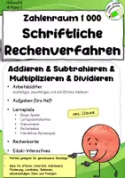 Vorschau - Arbeitsblätter - Schriftliche Rechenverfahren im ZR 1000 – Komplettpaket - Deckblatt