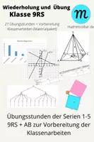 Vorschau - Arbeitsblätter - Materialpaket Mathe Klasse 9 RS - Deckblatt