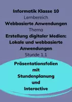 Vorschau - Arbeitsblätter - Materialpaket Informatik 10 - Lokale und webbasierte Anwendungen - Deckblatt