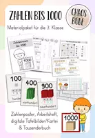 Vorschau - Unterrichtsreihen - Zahlenraum bis 1000 - Materialpaket für die 3. Klasse. - Deckblatt