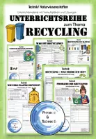 Vorschau - Unterrichtsreihen - Recycling - Umweltbildung, Mülltrennung & Nachhaltigkeit - Materialpaket Klasse 6–8 - Deckblatt